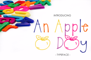 An Apple a Day Font for Editorial Design