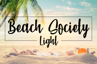 Beach Society Light Font for Editorial Design