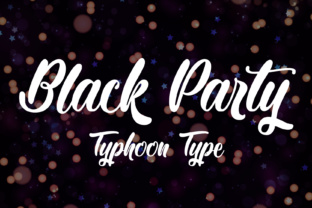 Black Party Font for Editorial Design
