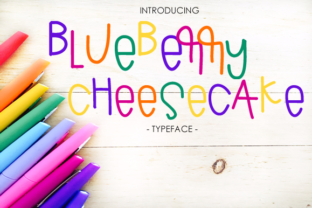 Blueberry Cheesecake Font for Makers and Sellers