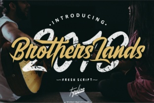 Brother Lands: A Script Handwritten Font for Editorial Design
