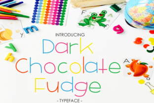 Dark Chocolate Fudge Font for Handmade Branding