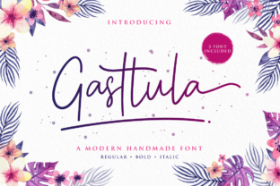 Gasttula: A Modern Script Handwritten Font for Editorial Design