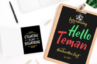 Hello Teman: A Bold Handwritten Typeface for Branding