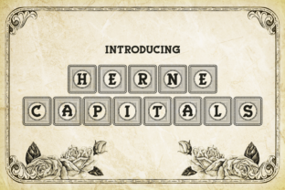 Herne Capitals Font for Modern Web Headlines