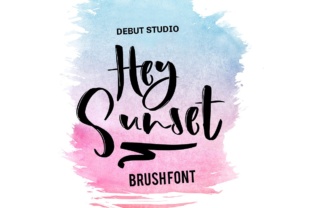 Hey Sunset: A Brush Typeface for Digital Design