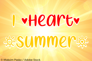 I Heart Summer Font Review for Designers