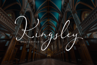Kingsley Script Font for Modern Handmade Brands