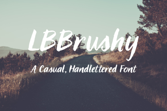 LBBrushy: A Brushed Typeface for Editorial Design