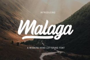 Malaga: A Modern Script Handwritten Font for Web Design