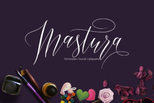 Mastura: A Flourished Script Font for Campaigns