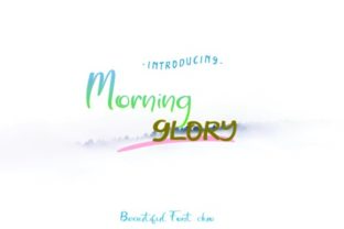 Morning Glory: A Script Typeface for Editorial Design