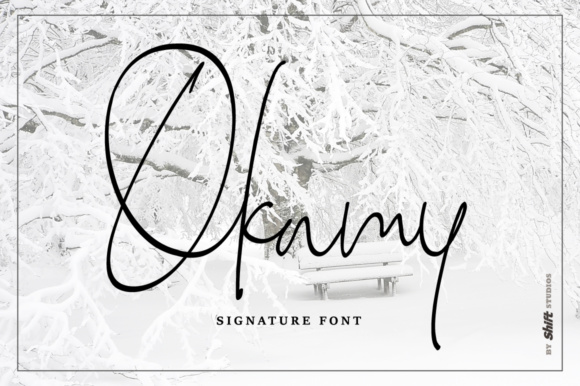 Okamy Font: Stylish Signature Type for Web Design