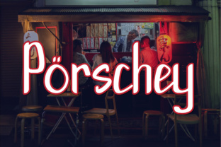 Porschey: The Modern Script Font for Crafters