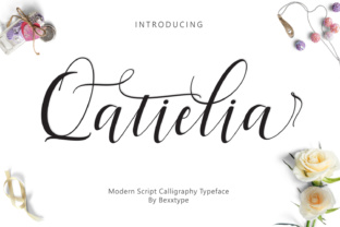 Qatielia Family: A Modern Script Typeface for Branding
