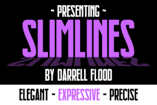 Slimlines Font for Modern Web Headlines