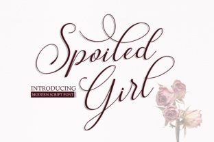 Spoiled Girl: An Elegant Script Font for Editorial Design
