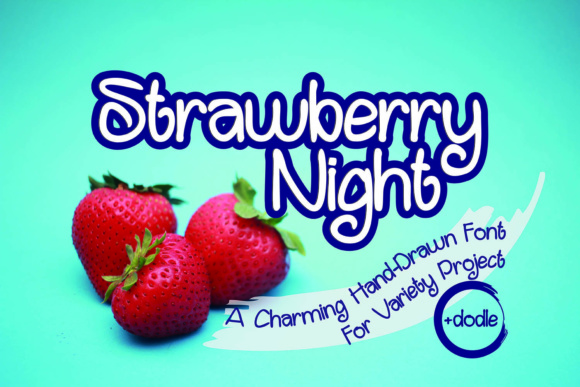 Strawberry Night: The Hand-Drawn Typeface for Branding