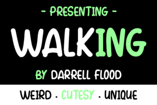 Walking Font: A Playful Typeface for Editorial Design